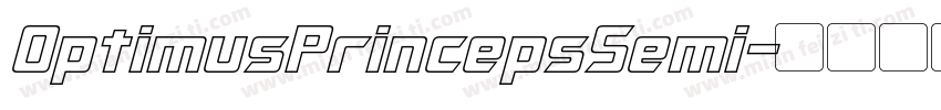 OptimusPrincepsSemi字体转换