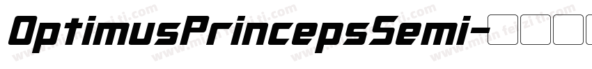 OptimusPrincepsSemi字体转换
