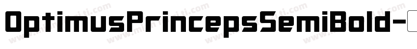 OptimusPrincepsSemiBold字体转换