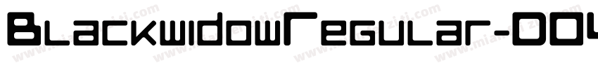 BlackwidowRegular-DOYOm字体转换