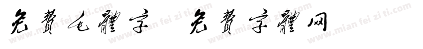免费毛体字字体转换