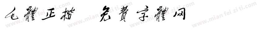 毛体正楷字体转换