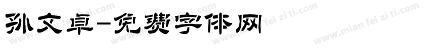 孙文卓字体转换