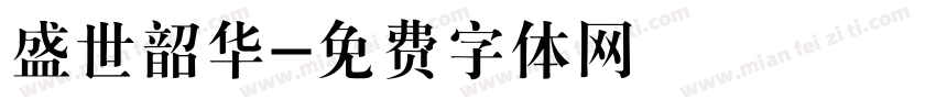 盛世韶华字体转换