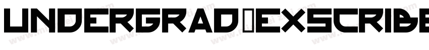 Undergrad-Exscribed-Bold-ENG字体转换