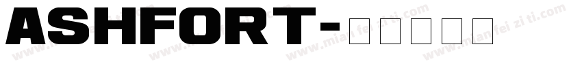 Ashfort字体转换