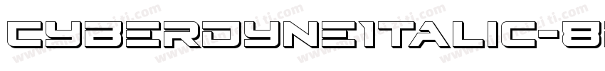 CyberdyneItalic-8pWg字体转换