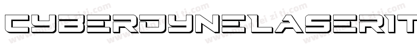 CyberdyneLaserItalic-r6Vy字体转换