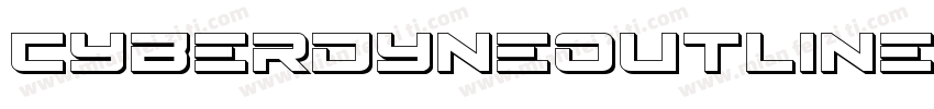 CyberdyneOutlineItalic-2aXd字体转换