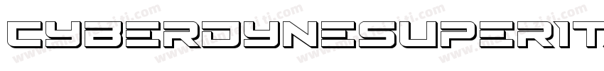 CyberdyneSuperItalic-wzVx字体转换