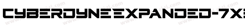 CyberdyneExpanded-7xeK字体转换