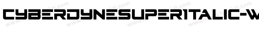 CyberdyneSuperItalic-wzVx字体转换