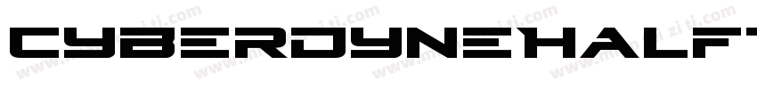 CyberdyneHalftoneItalic-B8yd字体转换