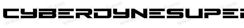 CyberdyneSuperItalic-wzVx字体转换