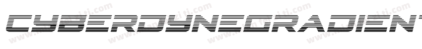 CyberdyneGradientItalic-1WL2字体转换