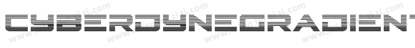 CyberdyneGradientItalic-1WL2字体转换