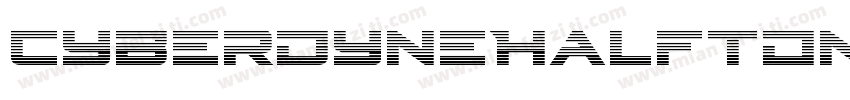 CyberdyneHalftone-R4zA字体转换