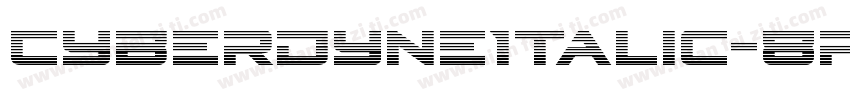 CyberdyneItalic-8pWg字体转换