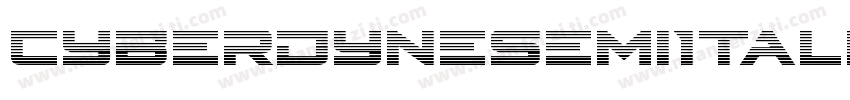 CyberdyneSemiItalic-vzVE字体转换