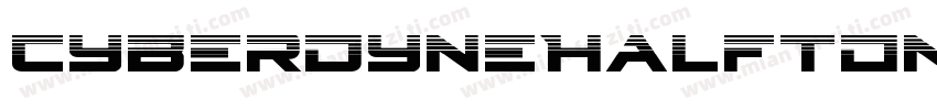 CyberdyneHalftoneItalic-B8yd字体转换