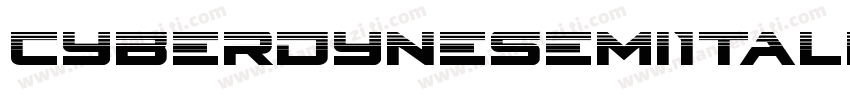 CyberdyneSemiItalic-vzVE字体转换