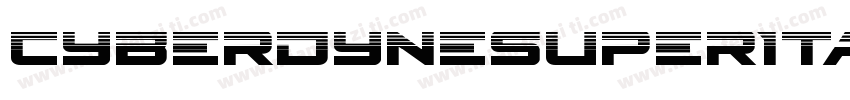 CyberdyneSuperItalic-wzVx字体转换