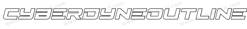 CyberdyneOutlineItalic-2aXd字体转换