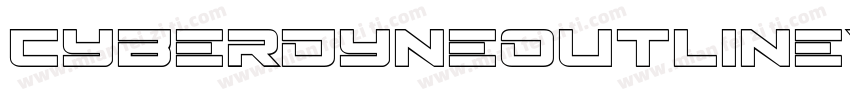 CyberdyneOutlineItalic-2aXd字体转换
