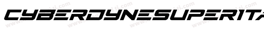CyberdyneSuperItalic-wzVx字体转换