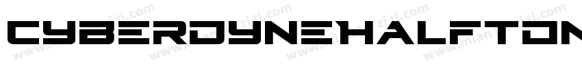 CyberdyneHalftoneItalic-B8yd字体转换
