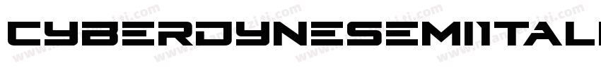 CyberdyneSemiItalic-vzVE字体转换