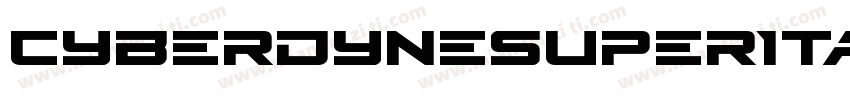 CyberdyneSuperItalic-wzVx字体转换