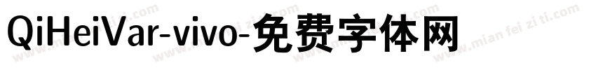 QiHeiVar-vivo字体转换