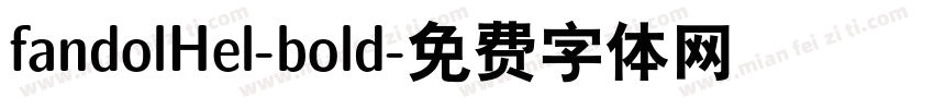 fandolHel-bold字体转换