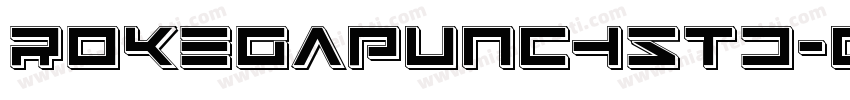 RokegaPunchStd-EL字体转换