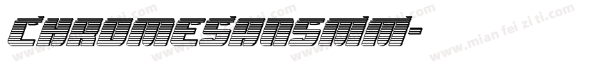 ChromeSansMM字体转换