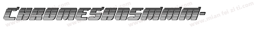 ChromeSansMMM字体转换