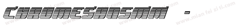 ChromeSansMM字体字体转换