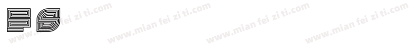 庆科FS霓虹灯英文题字体转换
