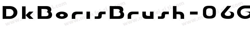 DkBorisBrush-06GP字体转换