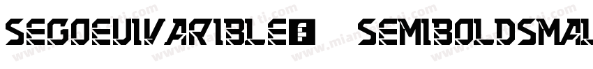 segoeuivarible-semiboldsmall字体转换