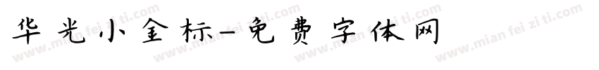华光小金标字体转换