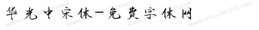 华光中宋体字体转换