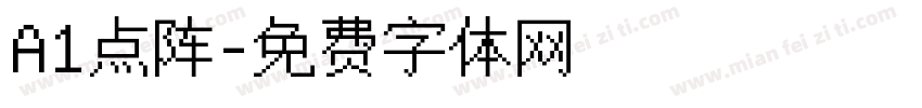 A1点阵字体转换