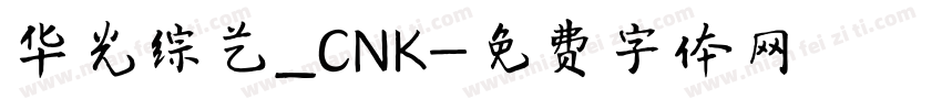 华光综艺_CNK字体转换