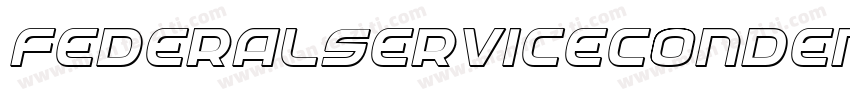 FederalServiceCondensed-X1yo字体转换