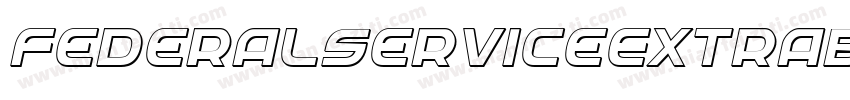 FederalServiceExtraboldItalic-OanA字体转换