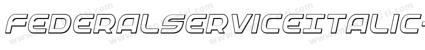 FederalServiceItalic-x1O8字体转换