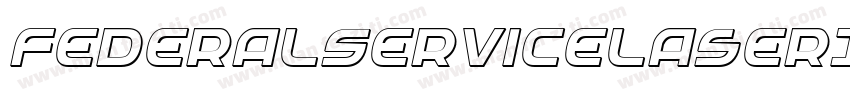FederalServiceLaserItalic-DmBd字体转换