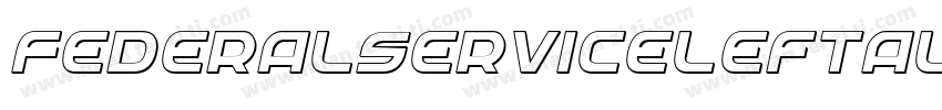 FederalServiceLeftalic-Av9x字体转换